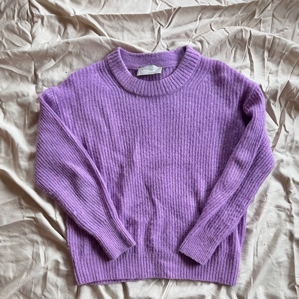 Everlane Lilac Crewneck Sweater